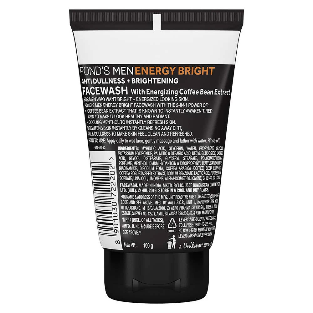 Pond's Men Energy Bright Facewash - 100 gm