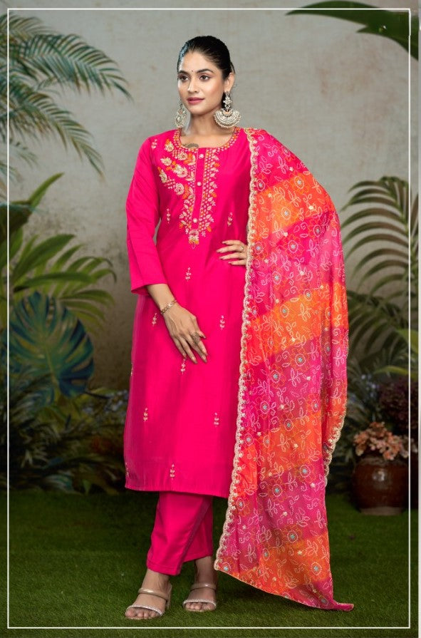 Pure Roman Beautiful Three Piece Suit Set | Ready To Wear