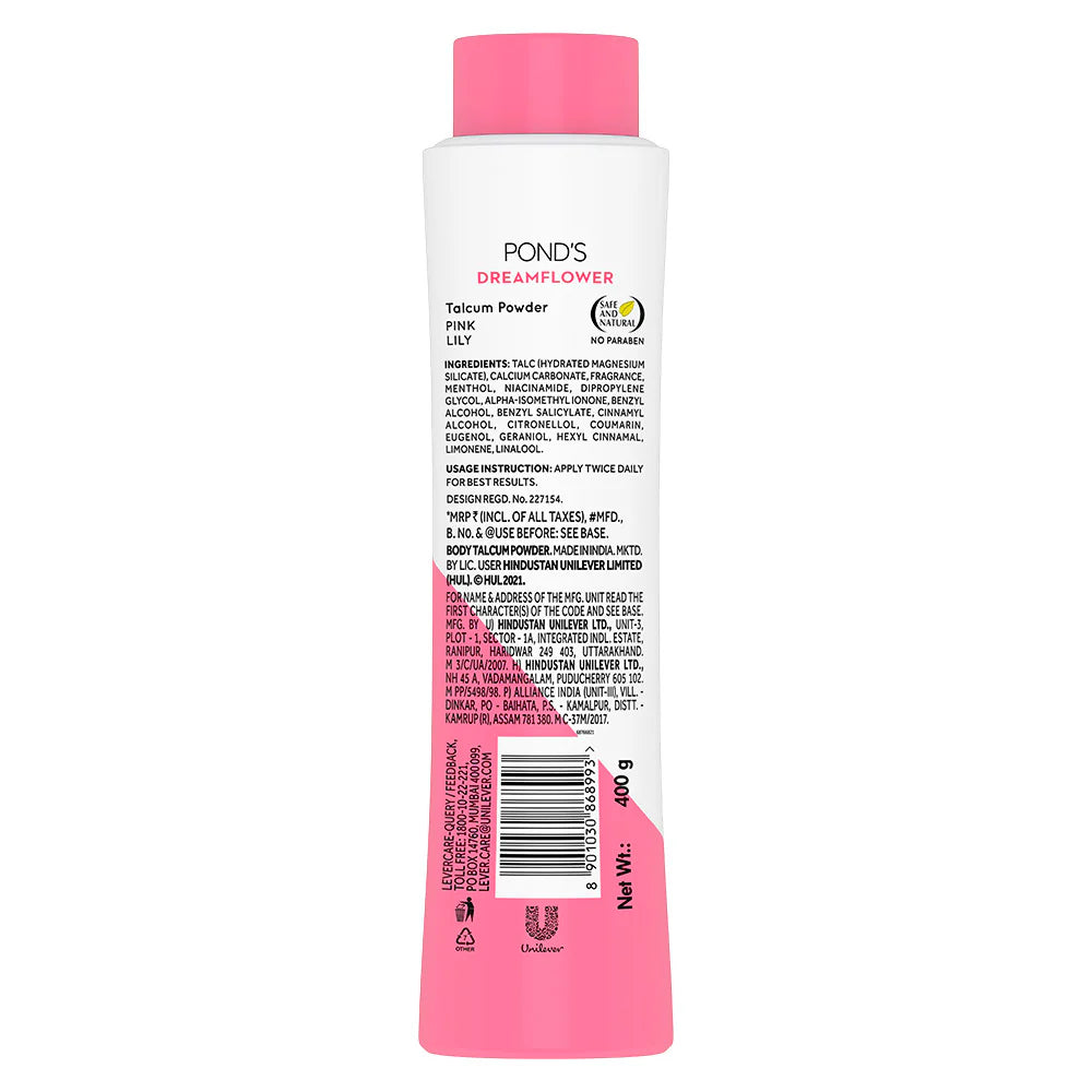 Pond's Dreamflower Fragrant Talcum Powder And Magic Freshness Talcum Powder Acacia Honey - Combo | 400 gms