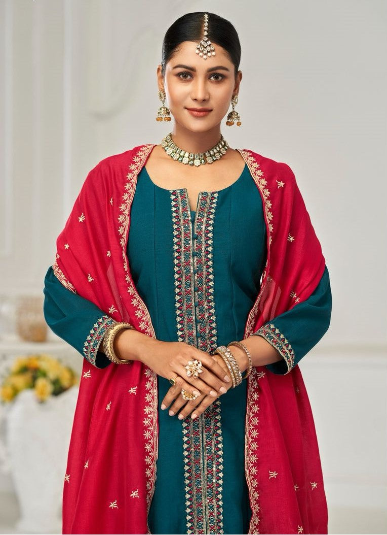 Contrasting Anarkali Party Wear Heavy Suit Set Collection | Ready To Wear