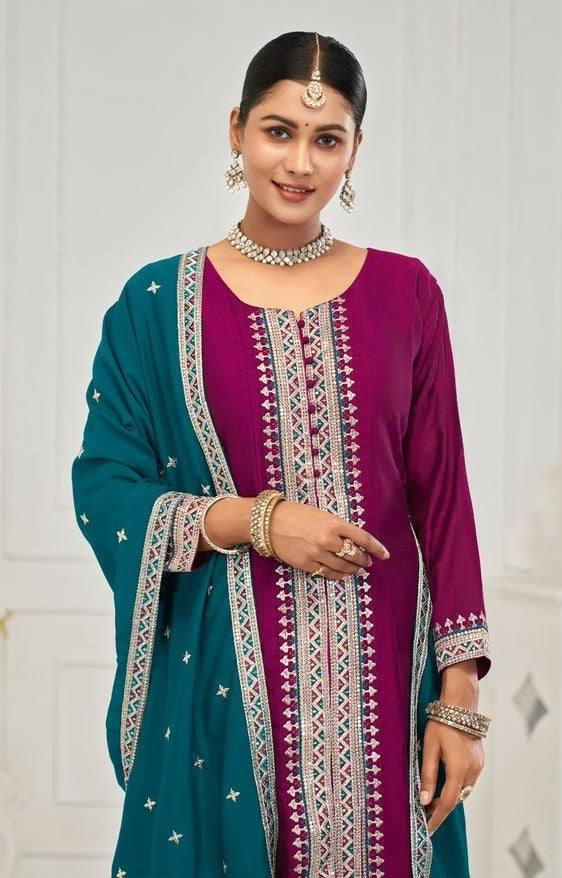 Contrasting Anarkali Party Wear Heavy Suit Set Collection | Ready To Wear