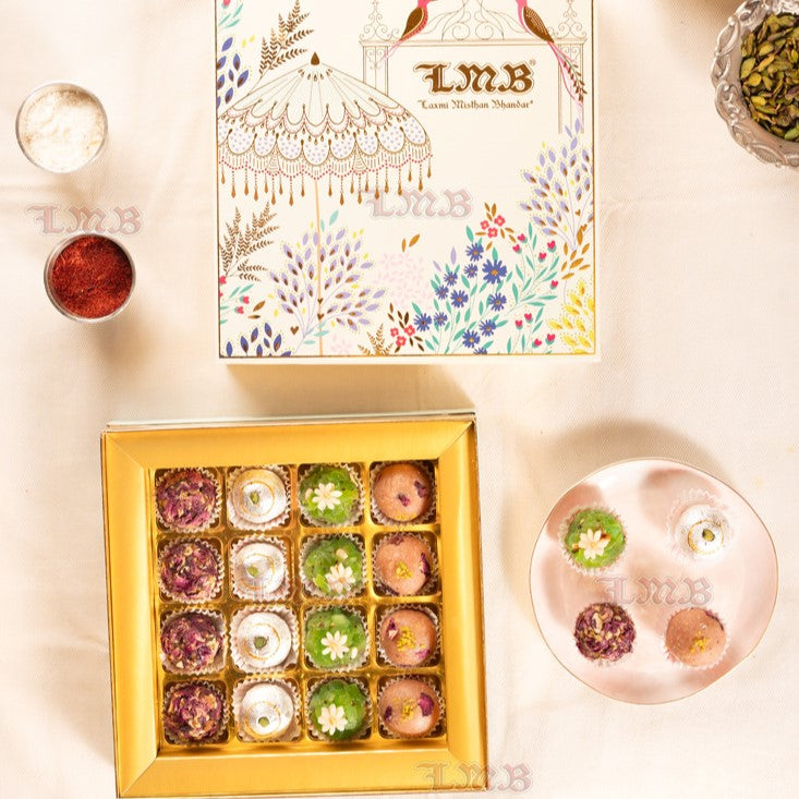 Laxmi Misthan Bhandar Jaipuri Assorted 16Pc Laddu Box