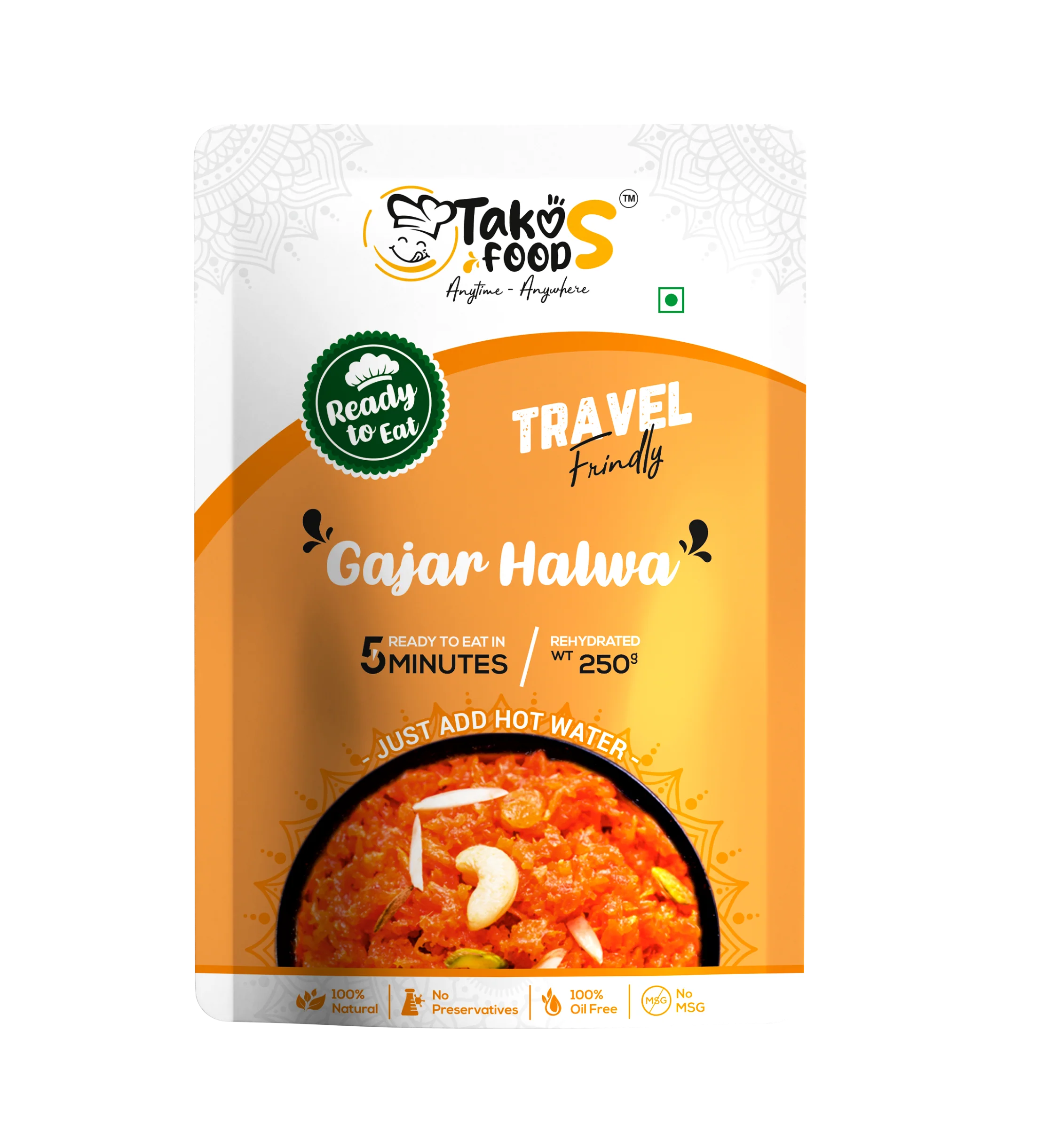 Takos Food Gajar Halwa | Ready To Eat 200 gms