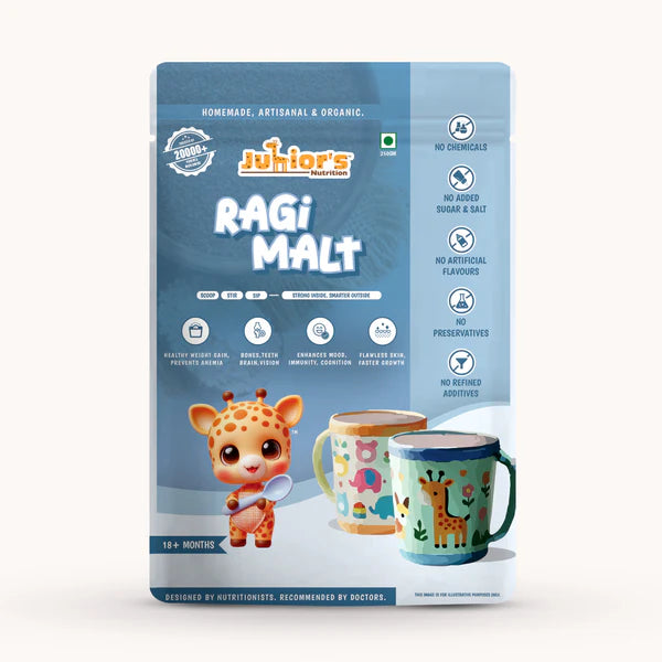 Junior's Nutrition Ragi Malt For Young Kids (18+ Months) | 500 gms