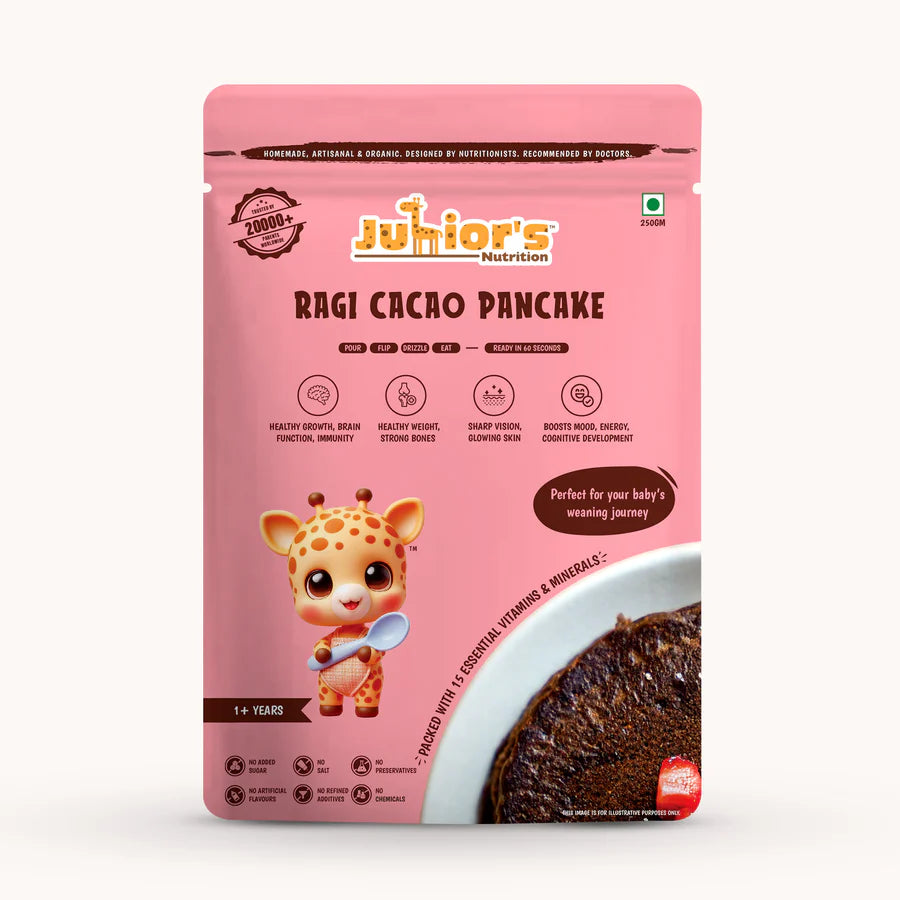 Junior's Nutrition Ragi Cacao Pancake For Young Kids (1+ Years) | 400 gms