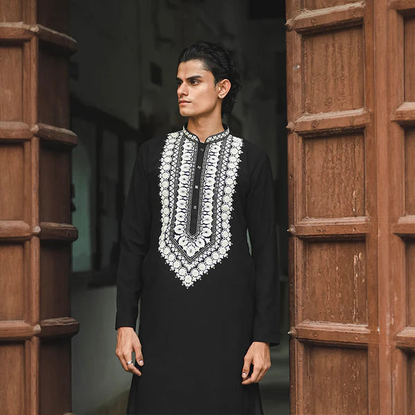 Meraki Ethnic Heritage Embroidered Kurta Pajama | Ready To Wear