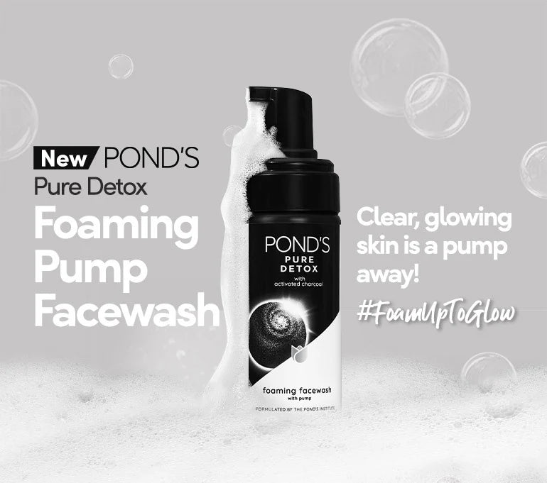 Pond's Ponds Pure Detox Foaming Pump Facewash - 150 ml