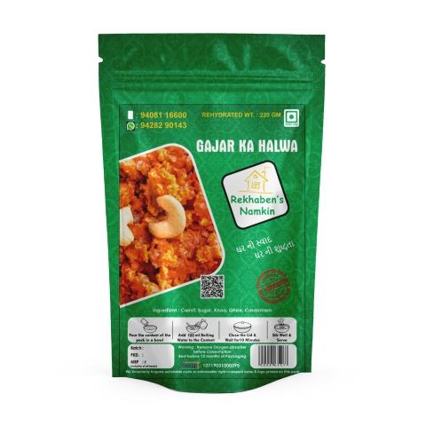 Rekhaben's Namkeen Gajar Ka Halwa | Ready To Eat 120 gms