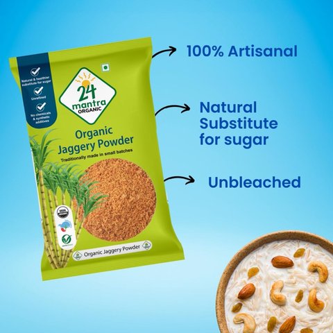 24 Mantra Organic Jaggery Powder - 500 gms