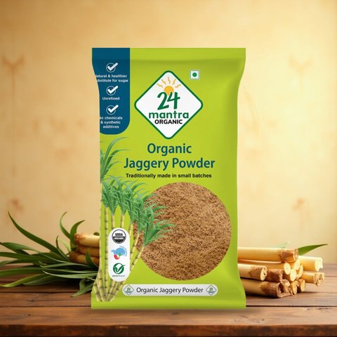 24 Mantra Organic Jaggery Powder - 500 gms