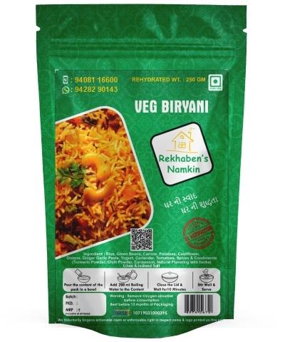 Rekhaben's Namkeen Veg Biryani | Ready To Eat 90 gms