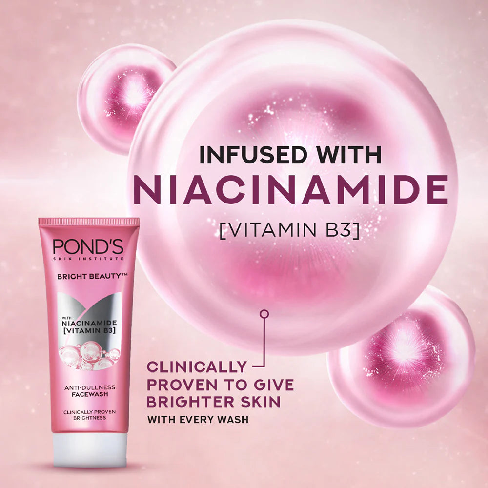 Pond's Bright Beauty Anti-Dullness Facewash With Vitamin B3 - 200 gms