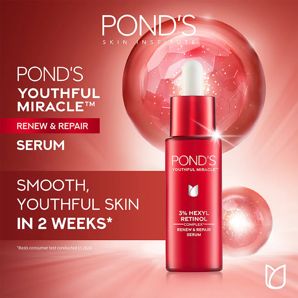 Pond's Youthful Miracle Hexyl Retinol, Renew & Repair Serum - 28 ml