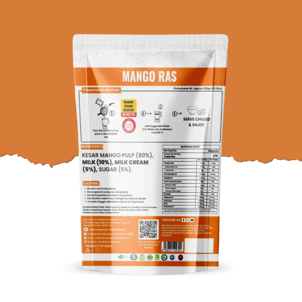 Fresh O Need Mango Ras - Ready To Eat 300 gms