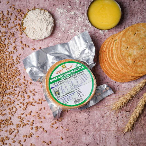 Kaant Foods Ghee Coriendar Chilli Bhakhri | 200 gms