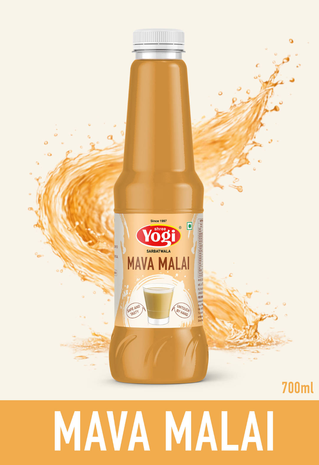 Shree Yogi Sharbatwala Mava Malai Syrup | 700 ML