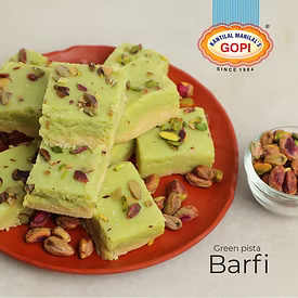 Kantilal Manilal's Gopi Sweets Green Pista Barfi | 500 gms
