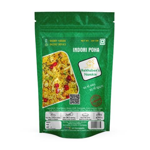 Rekhaben's Namkeen Indori Poha | Ready To Eat 200 gms