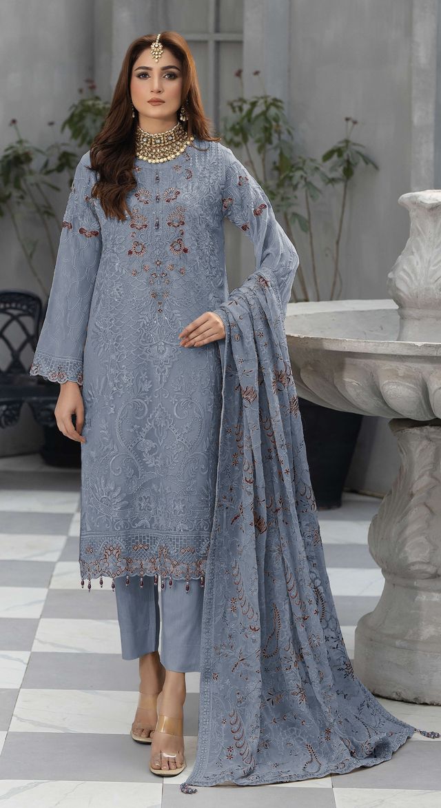Traditional Suit With Embroidery Work | Ready To Wear