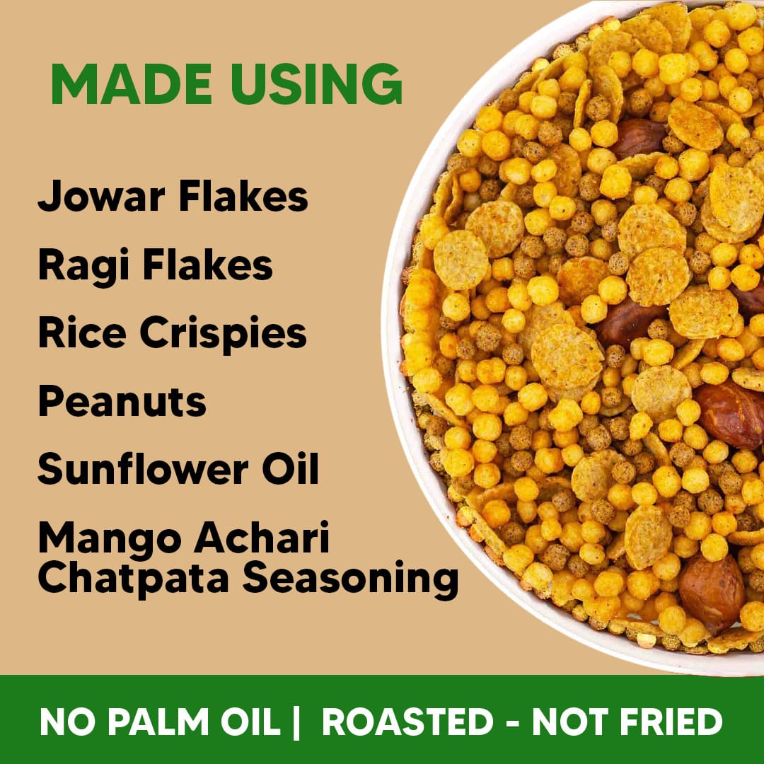 Eat Better Co Millet Namkeen - Mango Achaari - 4 Packets (4 x 100 grams) - 400 gms