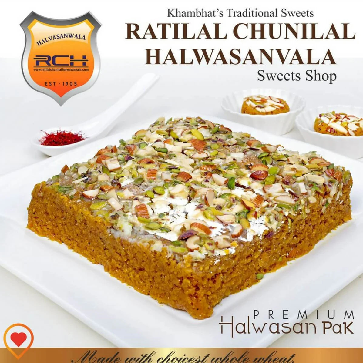 Ratilal Chunilal Halwasanwala Sugar Free Halwasan Pak | 500 gms