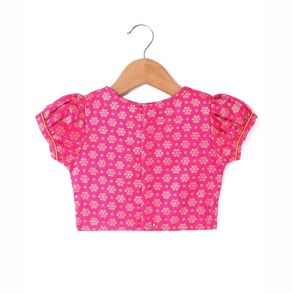 Woven Short Sleeves Embroidered Set For Baby Girl - India shopping