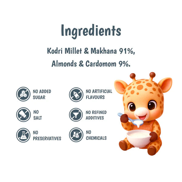 Junior's Nutrition Makhana Kodo Raab For Young Kids (6+ Months) | 500 gms