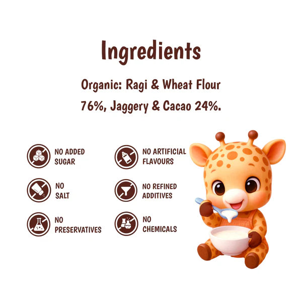 Junior's Nutrition Ragi Cacao Pancake For Young Kids (1+ Years) | 400 gms