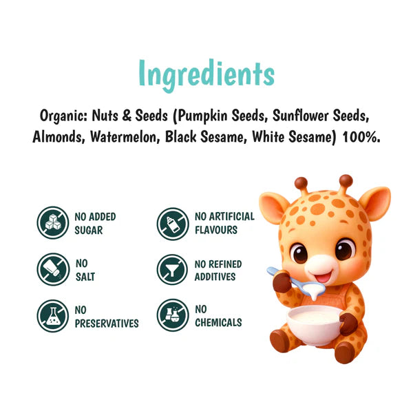 Junior's Nutrition Seeds Mix For Young Kids (3+ Years) | 500 gms