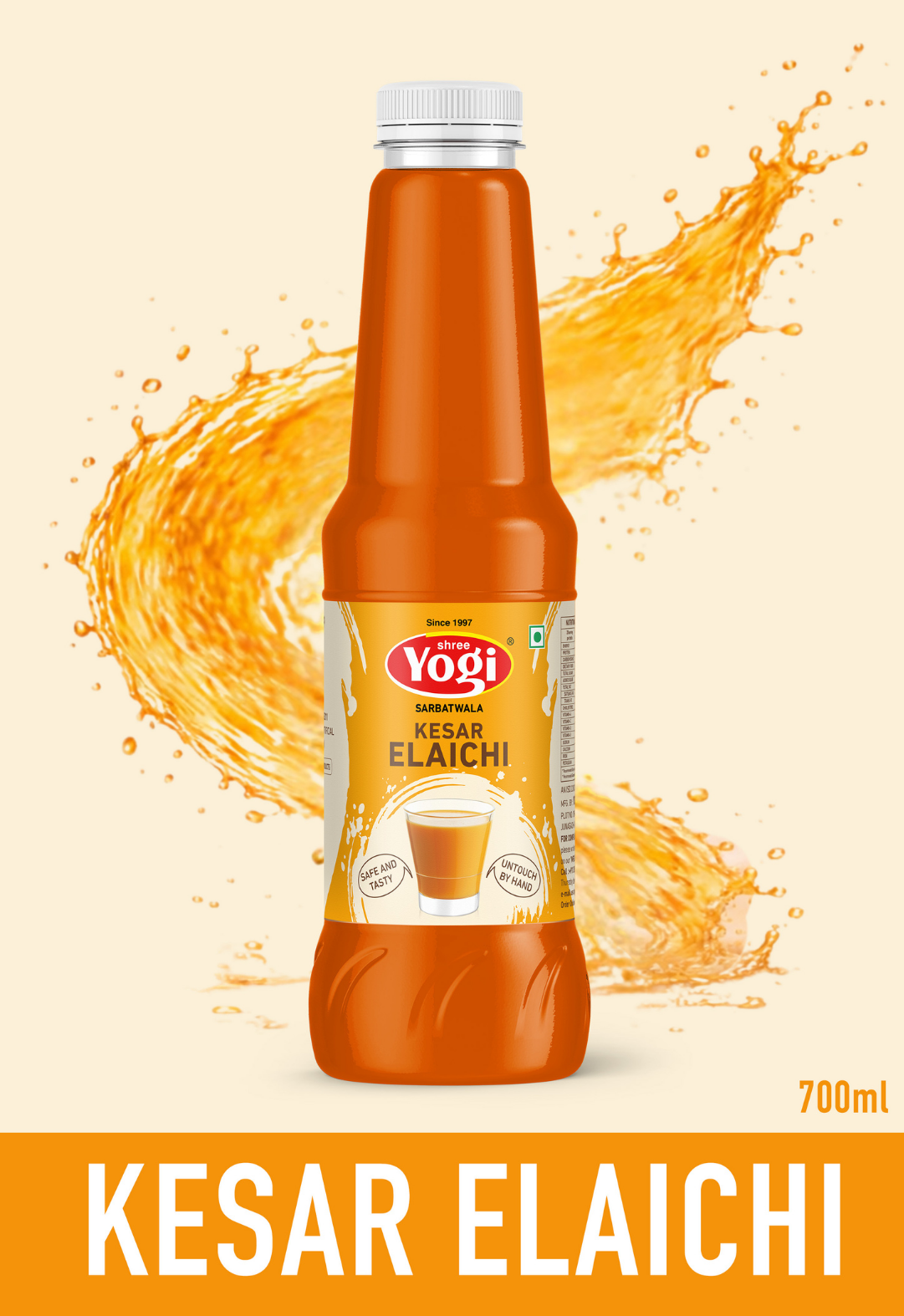 Shree Yogi Sharbatwala Kesar Elaichi Syrup | 700 ML
