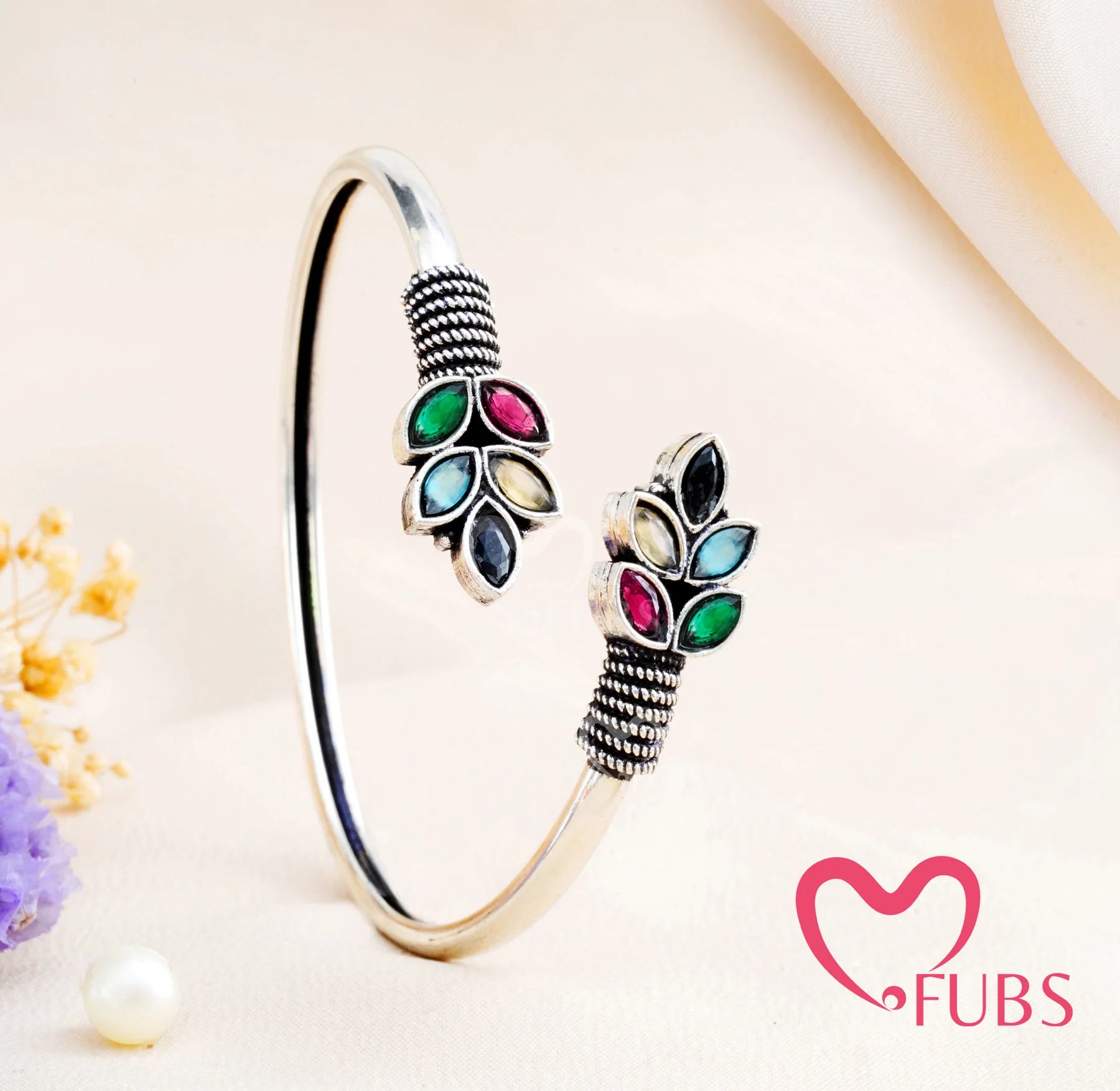 Oxidised Leaf Bracelet Collection with Ethnic Grace