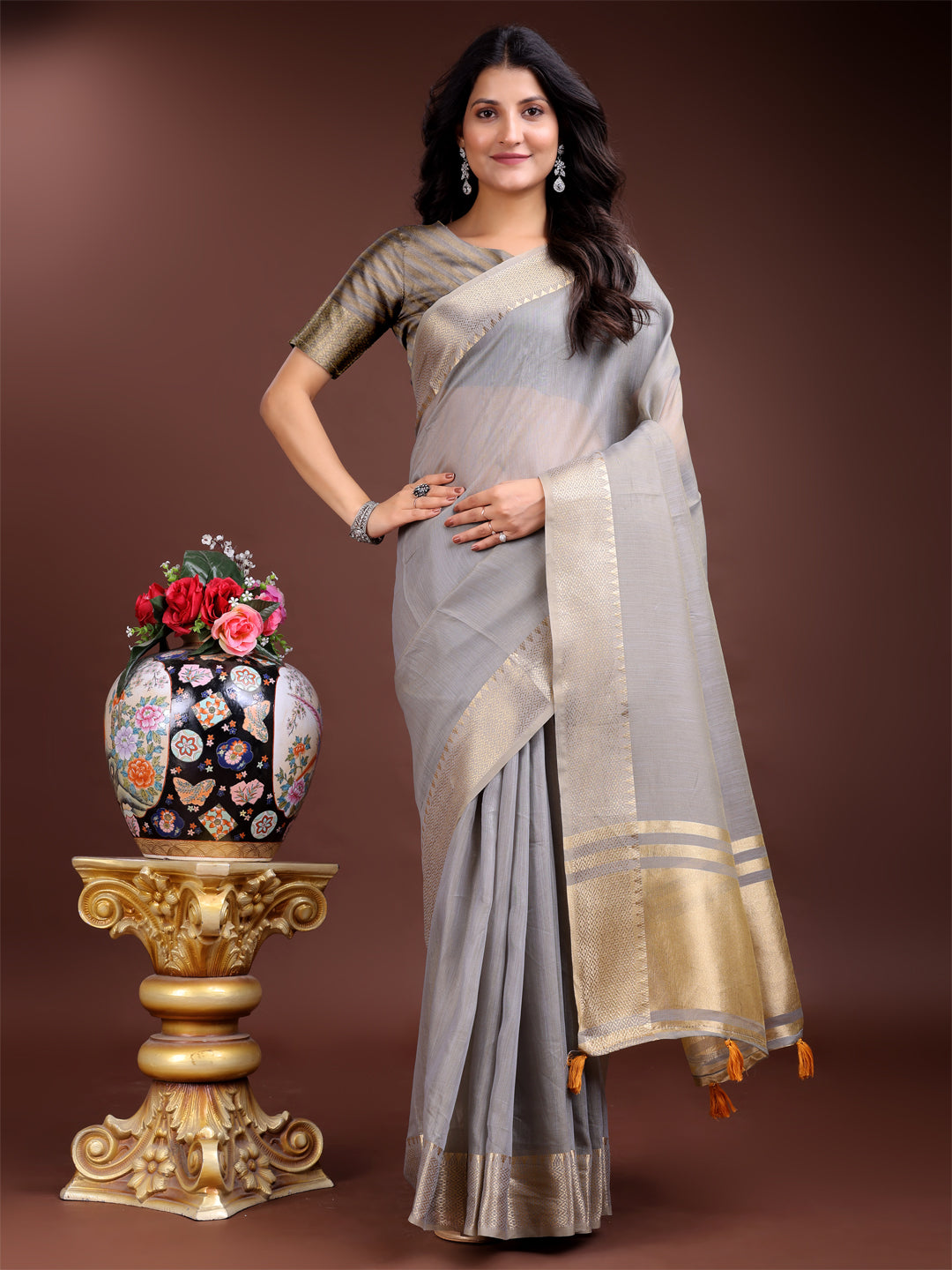 Aarambh Cotton Grace Saree Collection| Ready To Wear SKU-SWBEL1001 to 06
