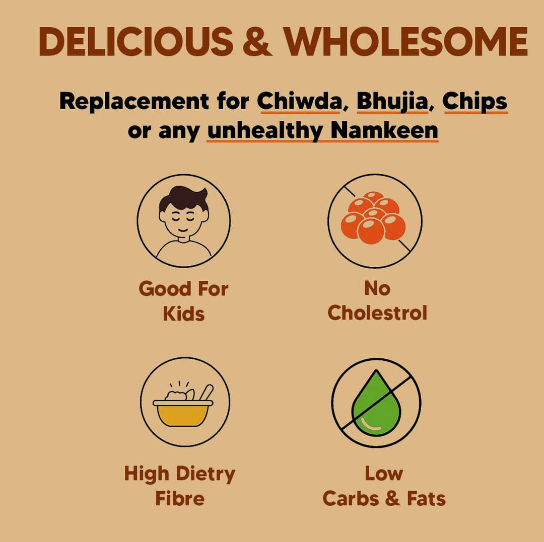 Eat Better Co Millet Namkeen - Desi Masala - 4 Packets (4 x 100 grams) - 400 gms