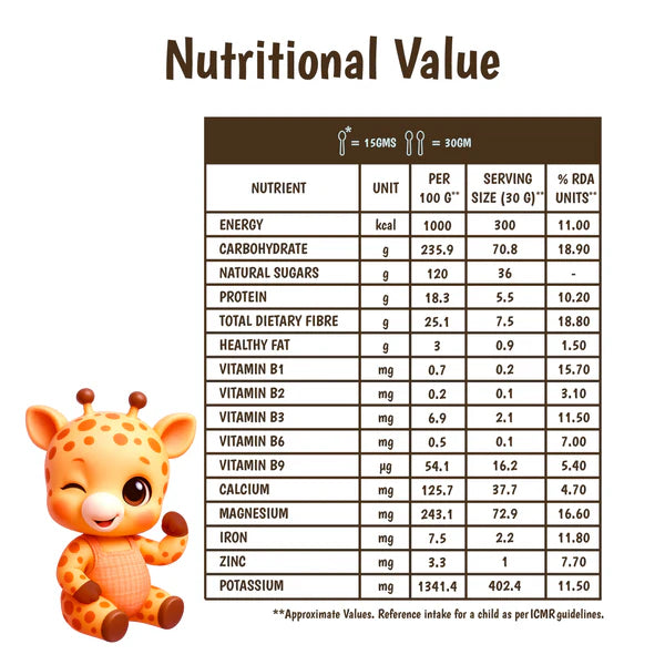 Junior's Nutrition Instant Wheat Apple Mix For Young Kids (6+ Months) | 500 gms
