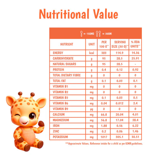 Junior's Nutrition Coconut Sugar for Young Kids (6+ Months) | 500 gms