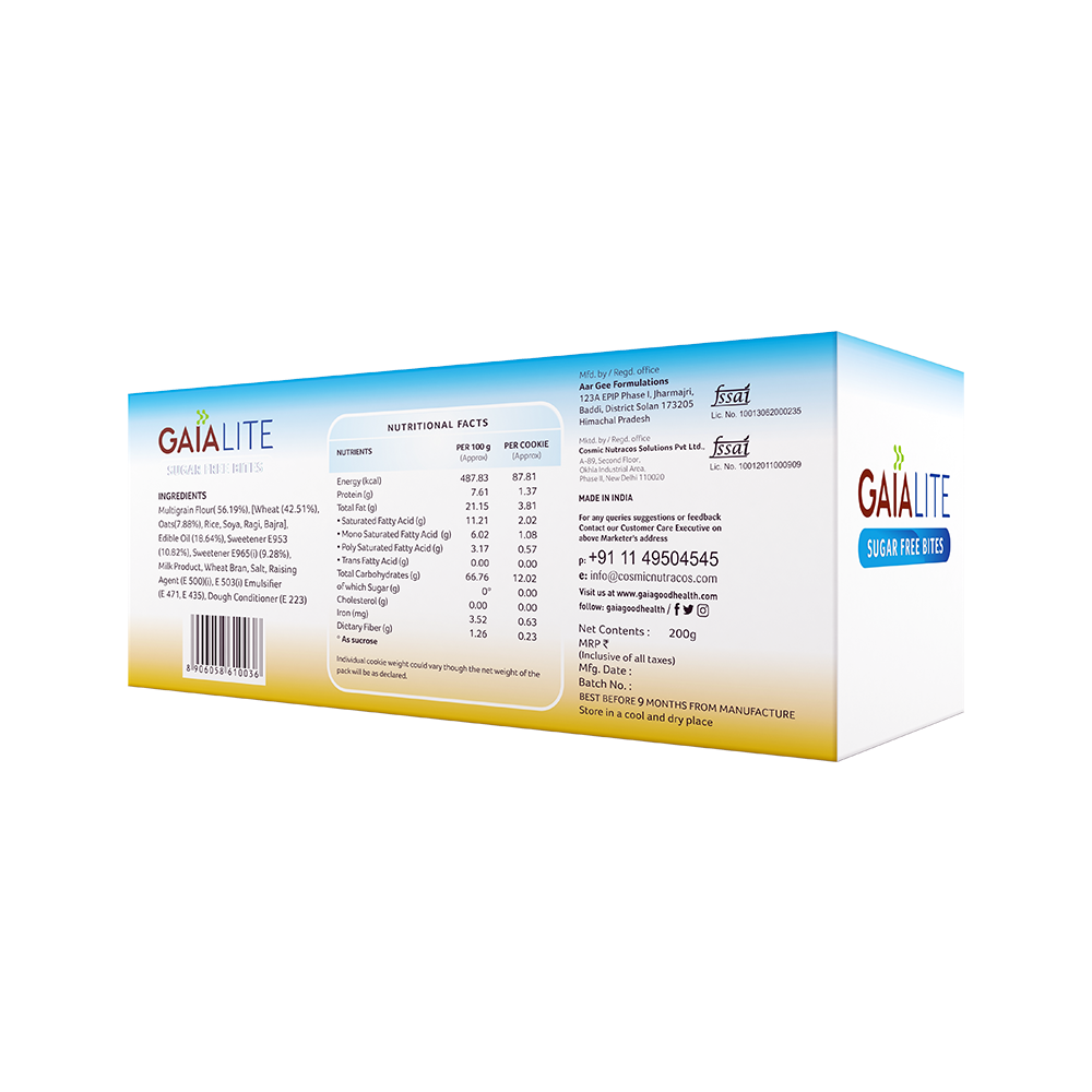 Gaia Lite Sugar Free Bites | 400 gms