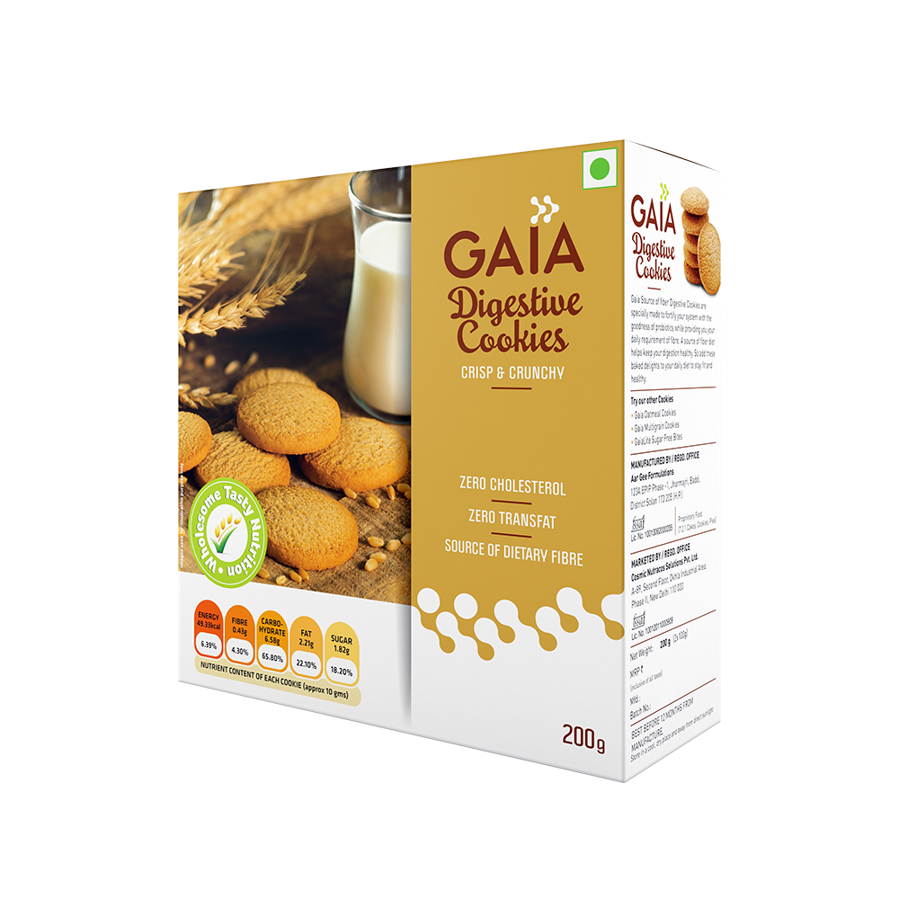 Gaia Digestive Cookies | 400 gms