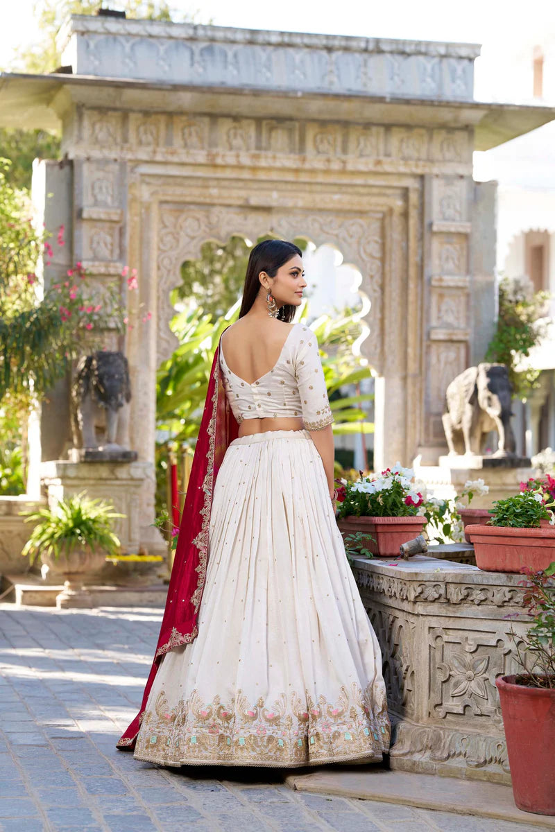 Traditional Lehenga Choli With Thread Work | Ready To Wear
