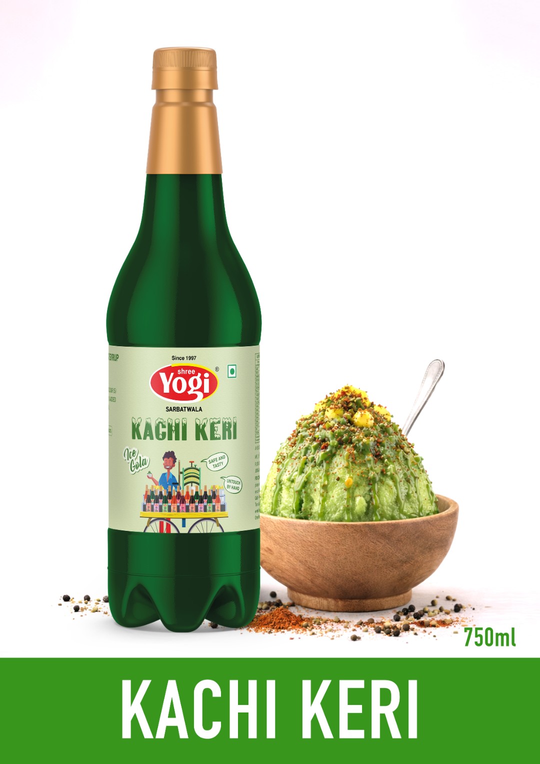 Shree Yogi Sharbatwala Kachi Keri Ice Gola Syrup | 750 ML