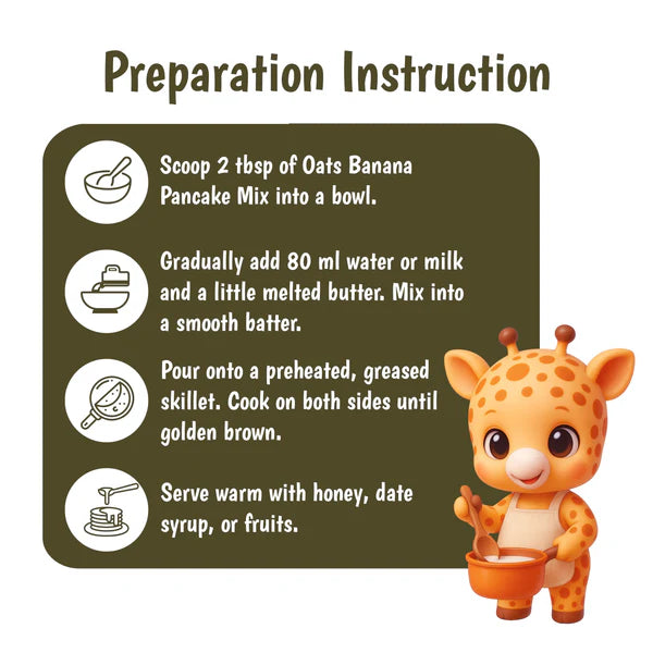Junior's Nutrition Oats Banana Pancake For Young Kids (1+ Years) | 400 gms