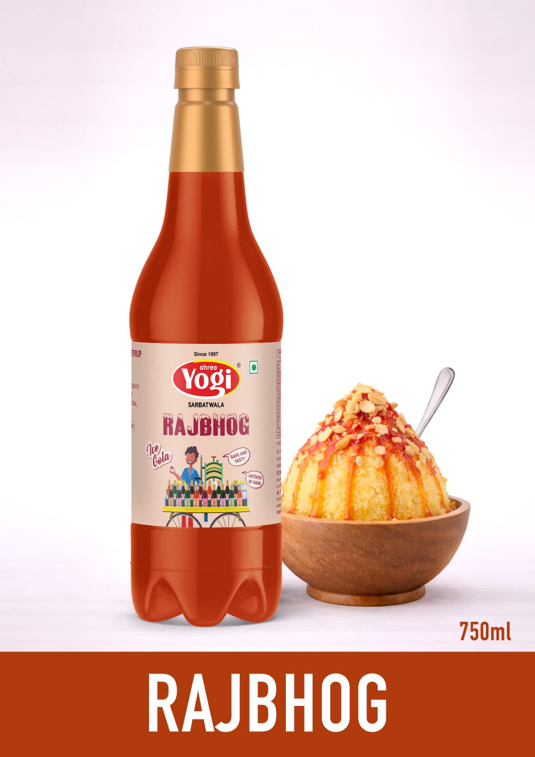 Shree Yogi Sharbatwala Rajbhog Ice Gola Syrup | 750 ML