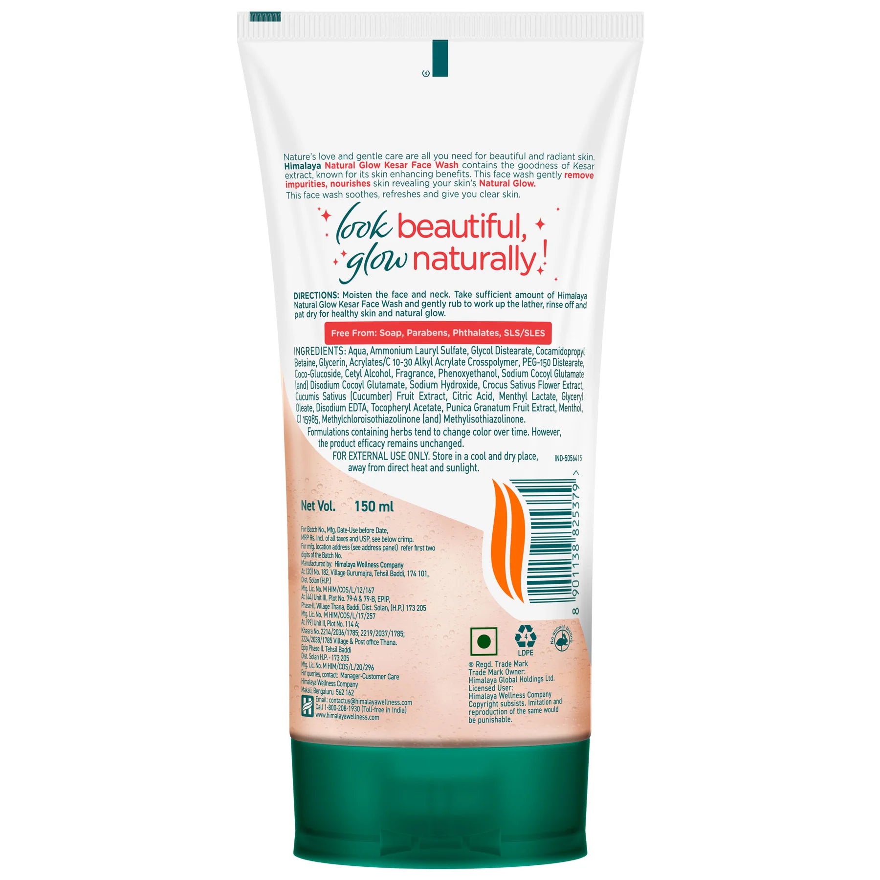 Himalaya Wellness Natural Glow Kesar Face Wash | 150 ml