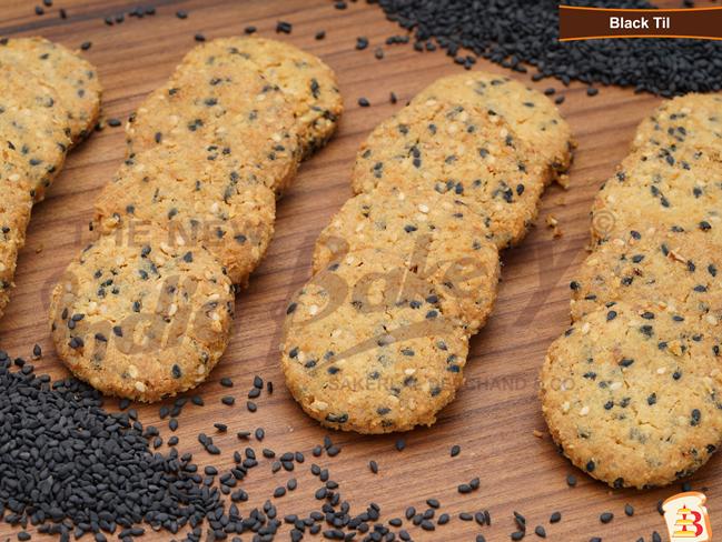The New India Bakery Black Til Cookies | 500 gms