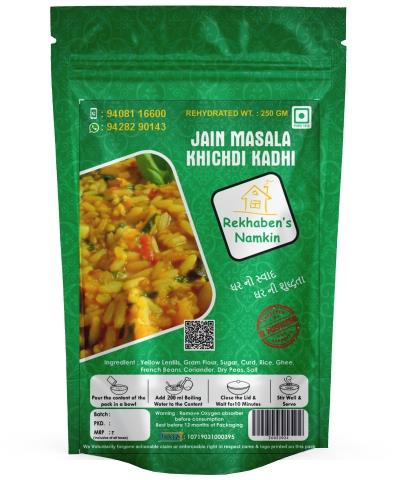 Rekhaben's Namkeen Jain Masala Khichdi Kadhi | Ready To Eat 55 gms