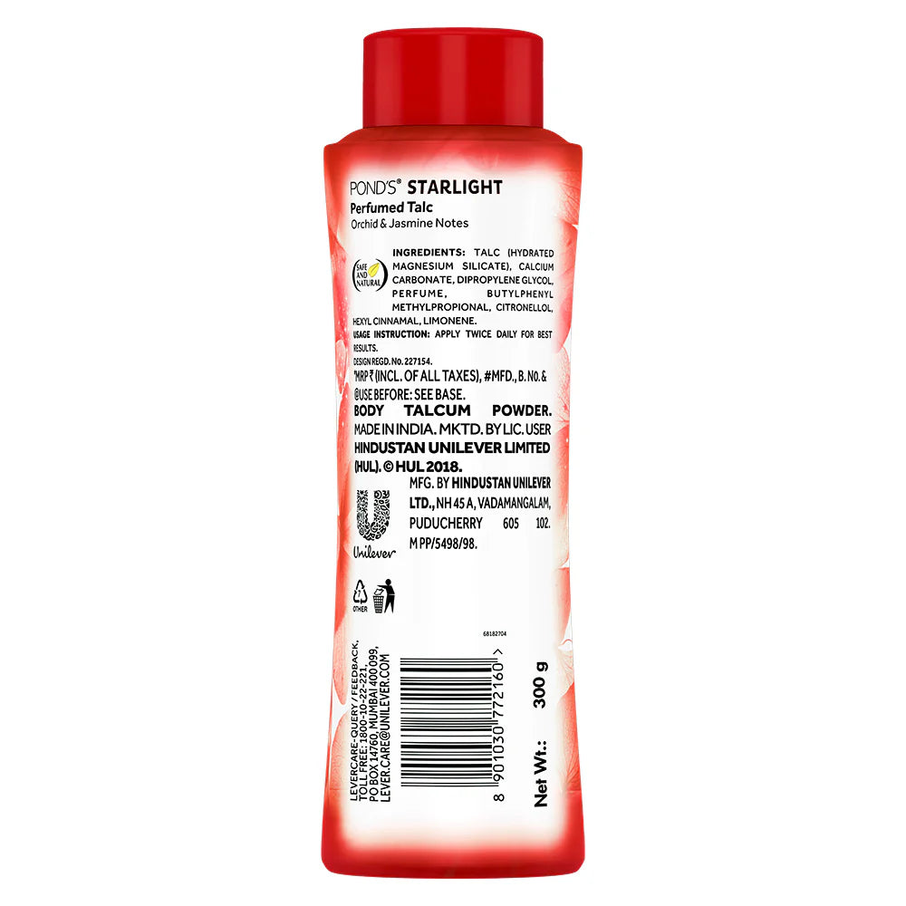 Pond's Starlight Perfumed Talc - 300 gm