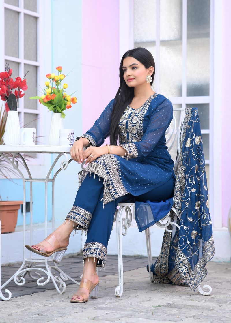 Latest Lehenga Suit With Stone And Embroidery Work | Ready To Wear