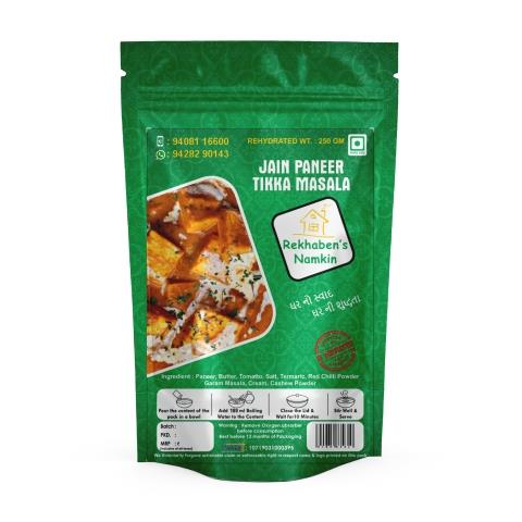 Rekhaben's Namkeen Jain Paneer Tikka Masala | Ready To Eat 90 gms