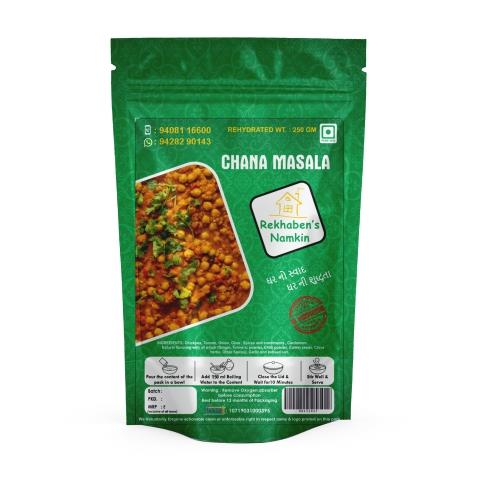 Rekhaben's Namkeen Chana Masala | Ready To Eat 80 gms