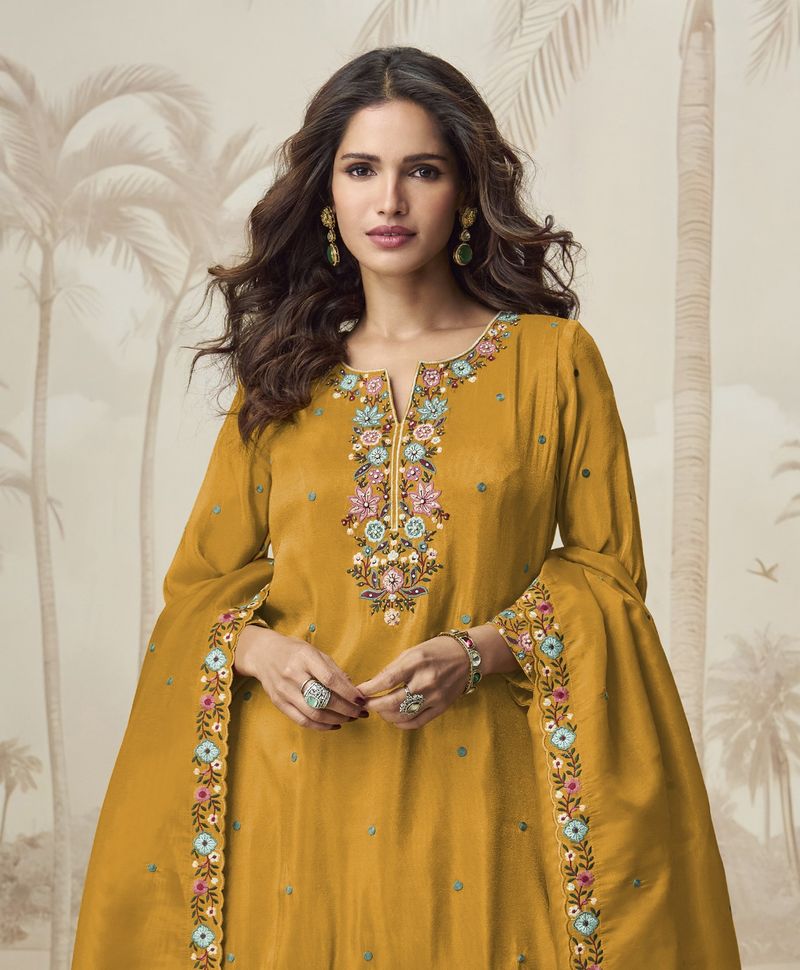Roman Simar Suit With Embroidery Work | Ready To Wear