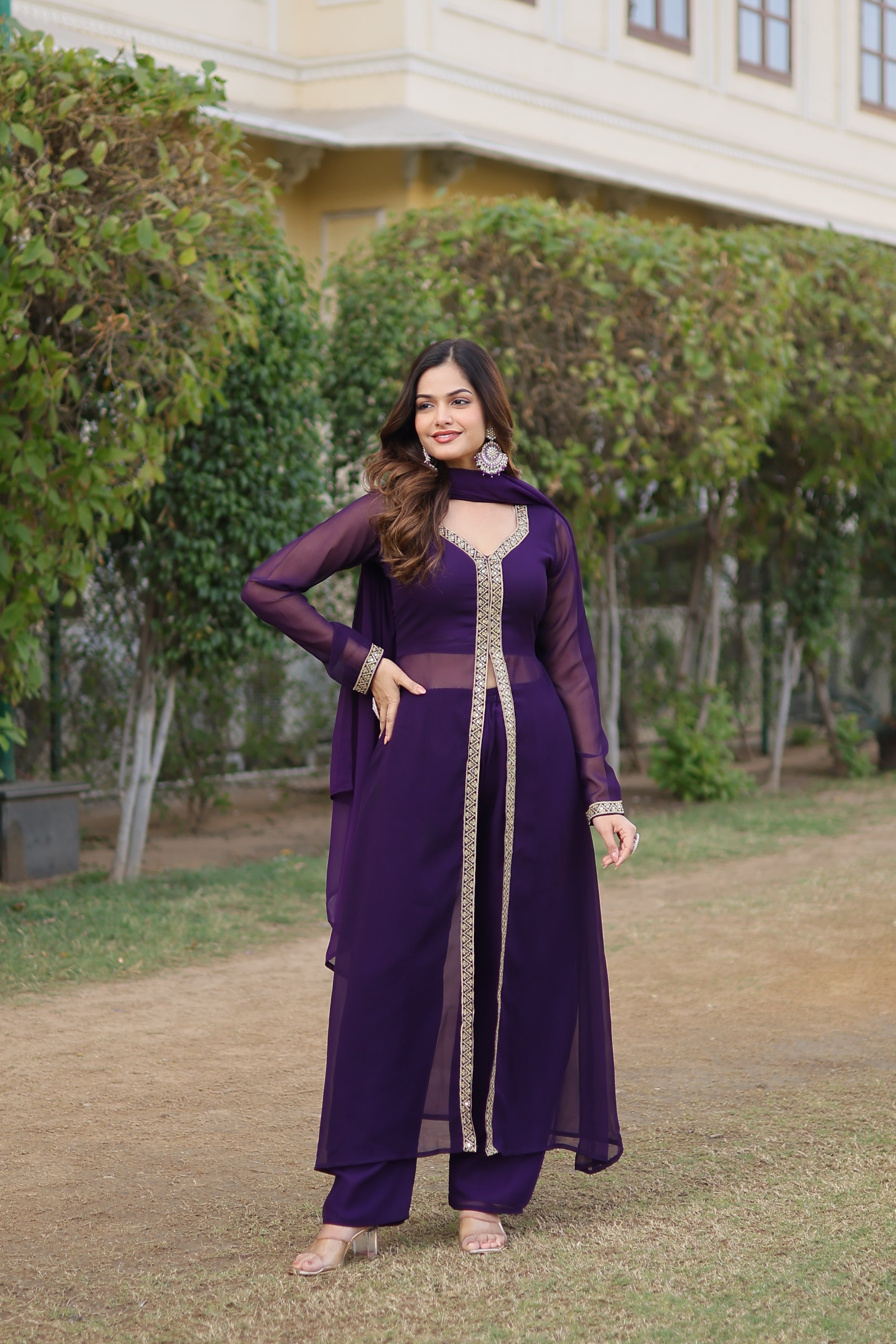 Classic Divine Drape Suit Collection | Ready To wear SKU :- AF5627 , 28